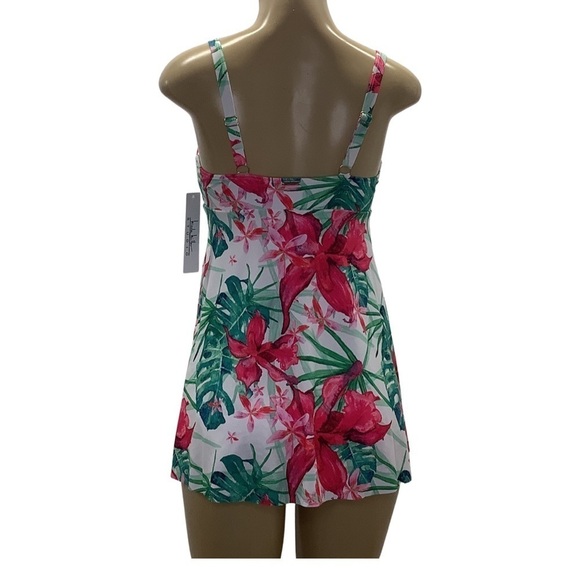 Nicole Miller Twisted Bandeau Flyaway Swimdress. Size Small New With Tags - Picture 3 of 9